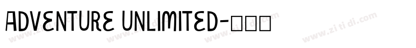 Adventure unlimited字体转换
